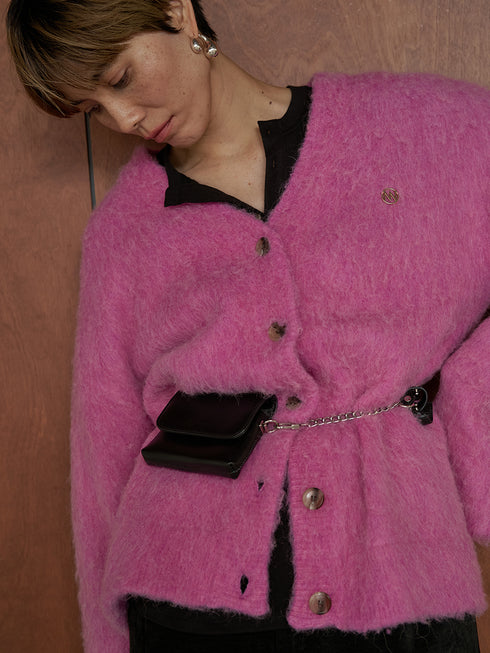 【 予約:11月中旬 】ALPACA MIX CARDIGAN /Y254-91122